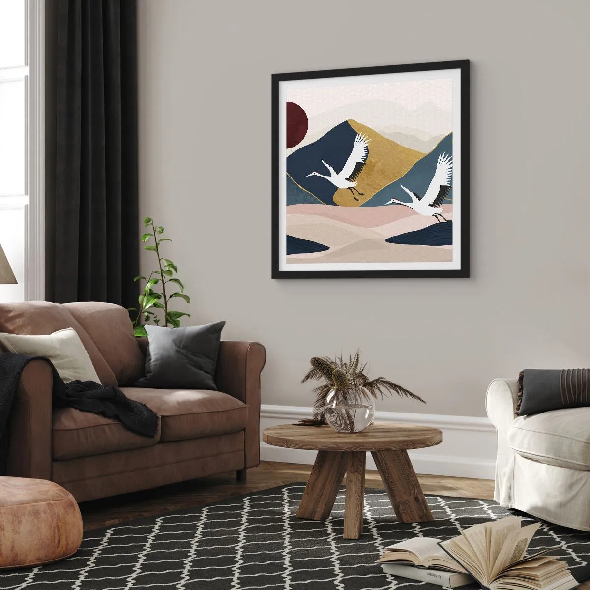 Poszter fehér keretben - És ismét ELREPÜLT a nap - 50x50 cm