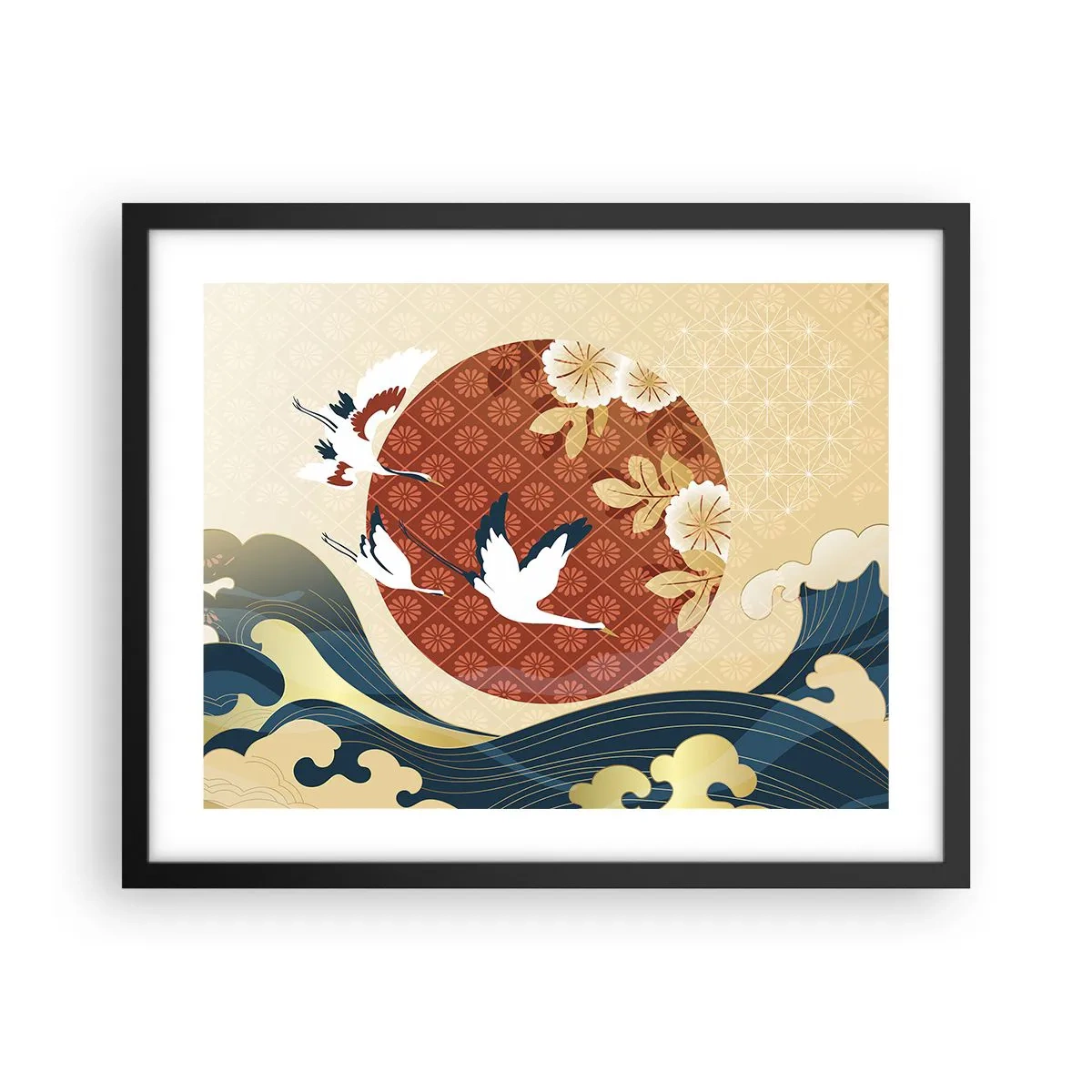 Poszter fehér keretben - Japán mese - 50x40 cm