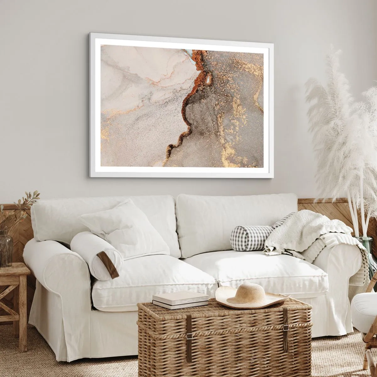 Poszter fekete keretben - A színek határán - 91x61 cm