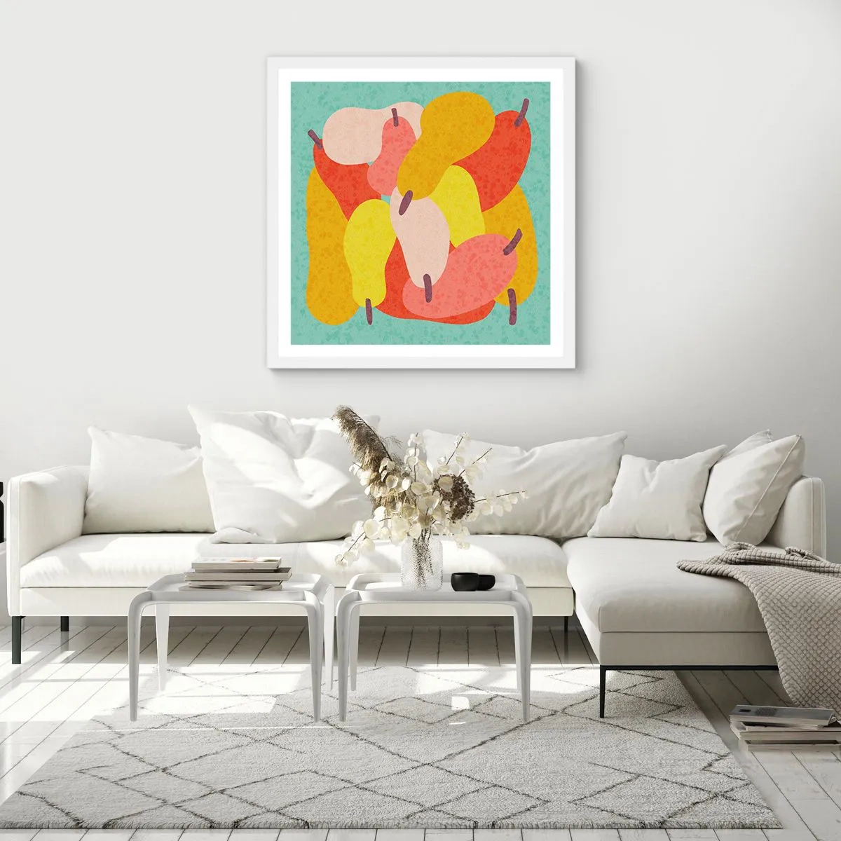 Poszter fekete keretben - Ízlelgetni a nyári napot - 60x60 cm