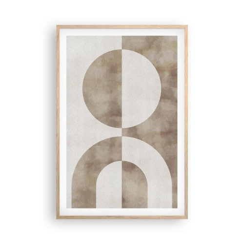 Poszter világos tölgy keretben - Hasonlóságok és különbségek - 61x91 cm