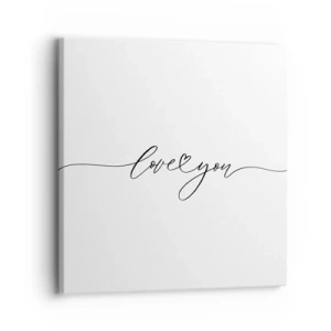 Vászonkép - Fekete fehéren - 30x30 cm