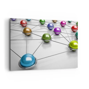 Vászonkép - Kozmikus pókháló - 100x70 cm