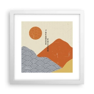 Poszter fekete keretben - A japán szellemben - 30x30 cm