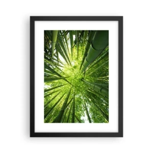 Poszter fehér keretben - Egy bambuszligetben - 30x40 cm