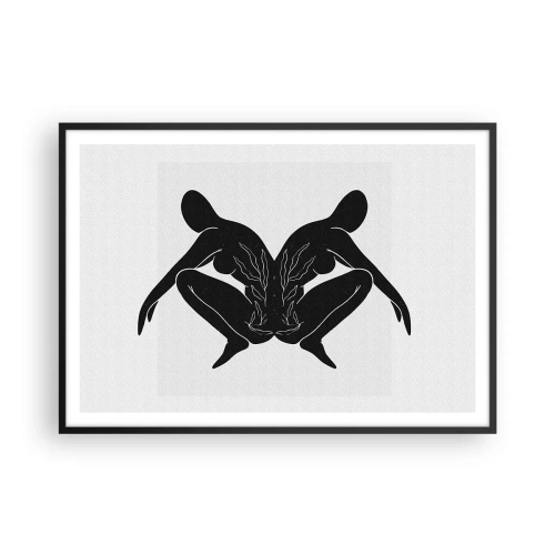 Poszter fehér keretben - Egy közös lélek - 100x70 cm