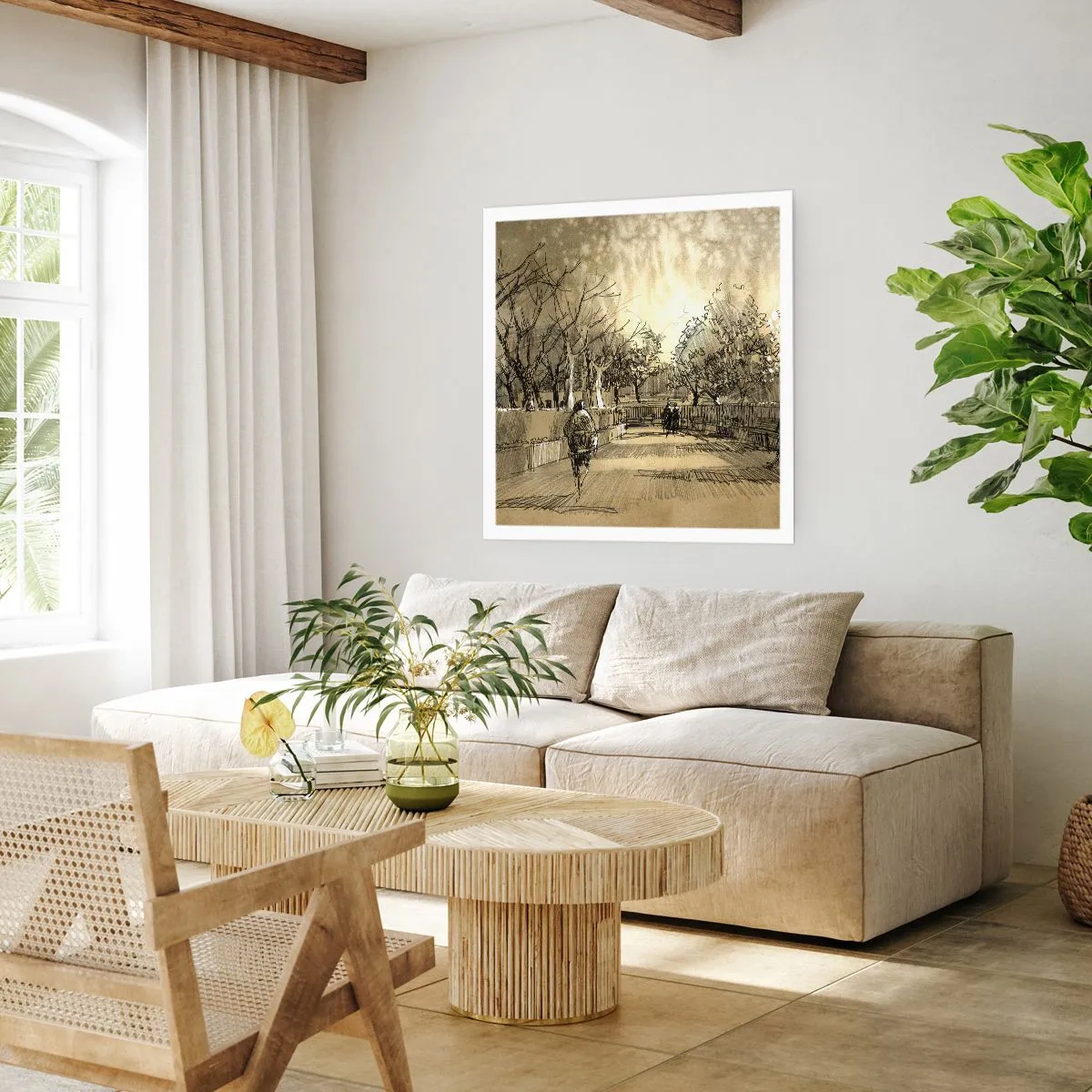 Poszter - Egy tollal megállított pillanat - 60x60 cm