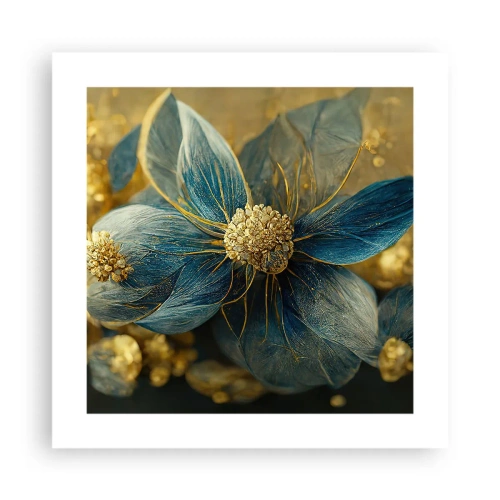 Poszter - Aranyló virág - 40x40 cm