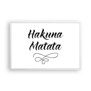 Poszter fekete keretben - A legjobb tanács - 91x61 cm