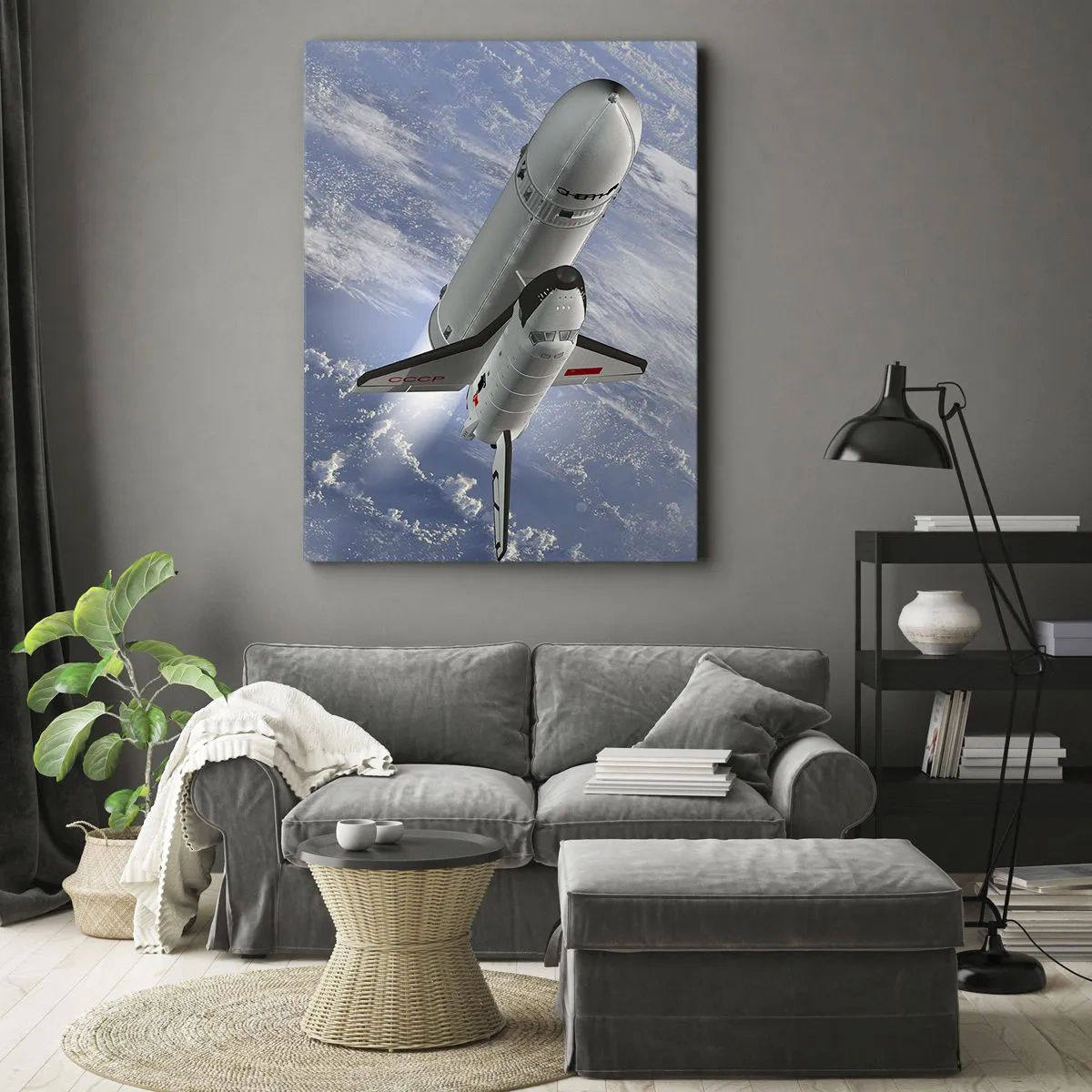 Vászonkép - Kozmikus mennybemenetel - 65x120 cm