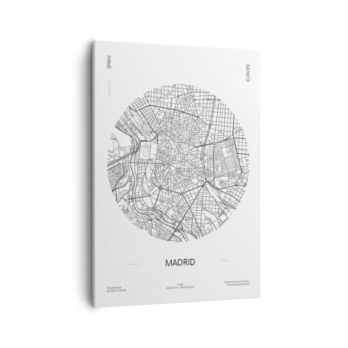 Vászonkép - Madrid anatómiája - 50x70 cm