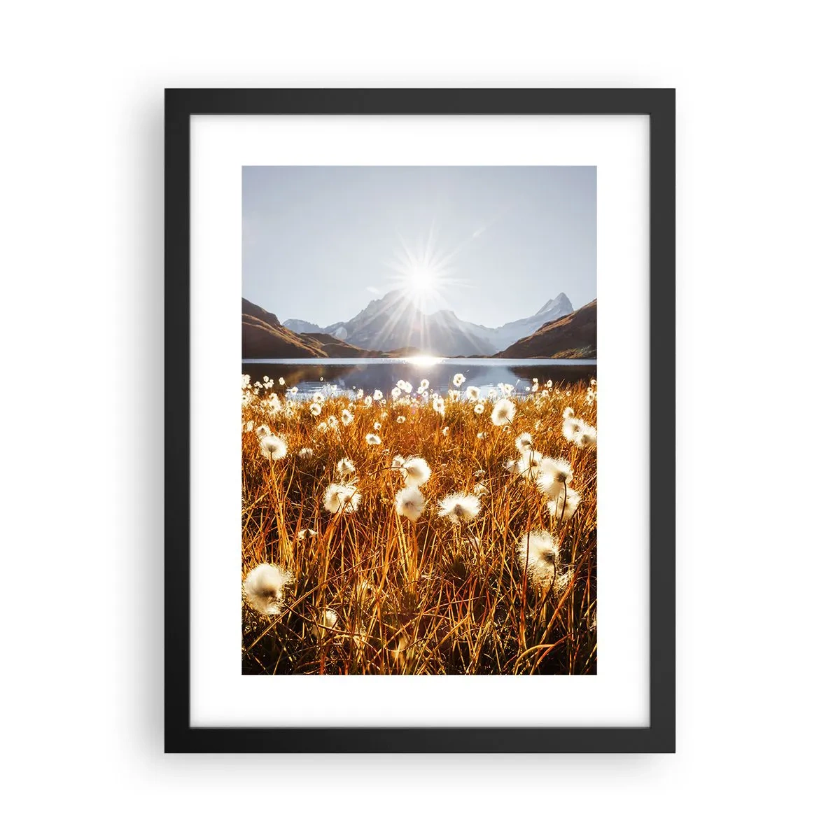 Poszter fehér keretben - Szikla keménysége, fű lágysága - 30x40 cm