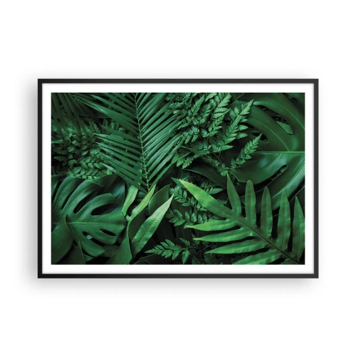 Poszter fehér keretben - Összebújva a zöldben - 100x70 cm