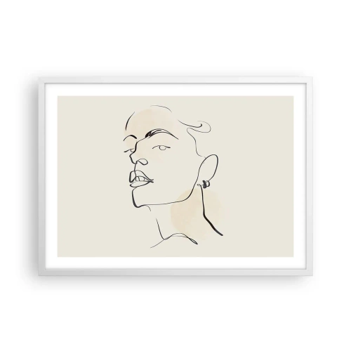 Poszter fekete keretben - Büszke tekintet - 70x50 cm