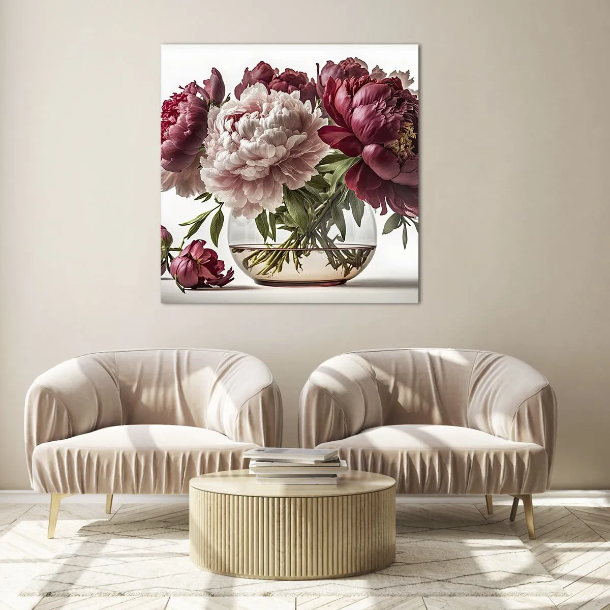 Üveg kép - A szépség teljes virágzásában - 60x60 cm