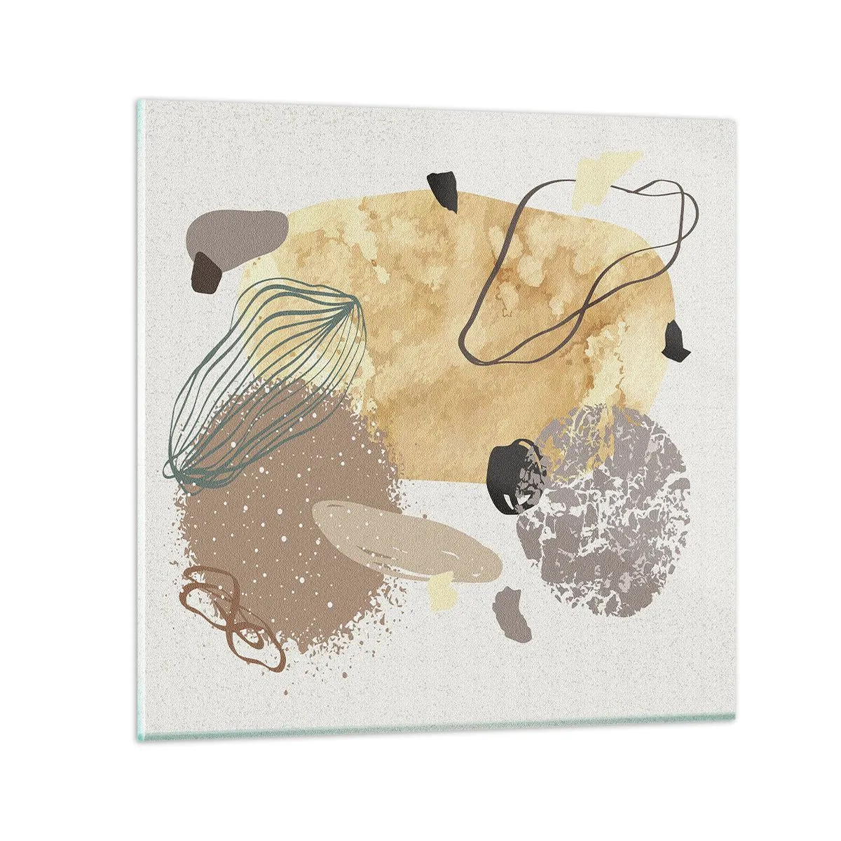 Üveg kép - Alkalmazott plumkológia - 40x40 cm