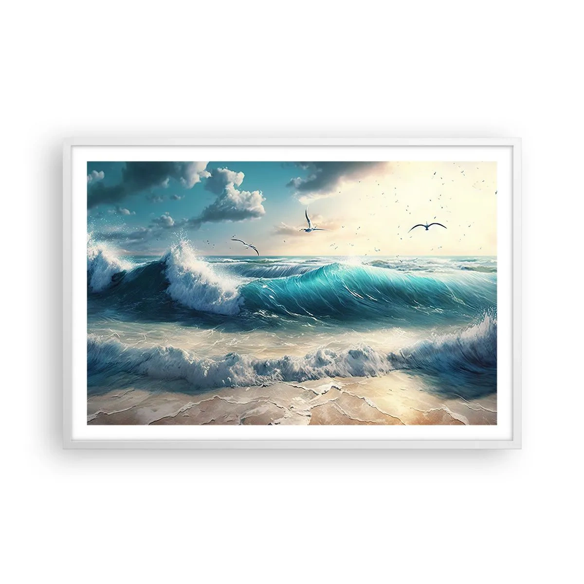 Poszter fekete keretben - Zaj csak neked - 91x61 cm