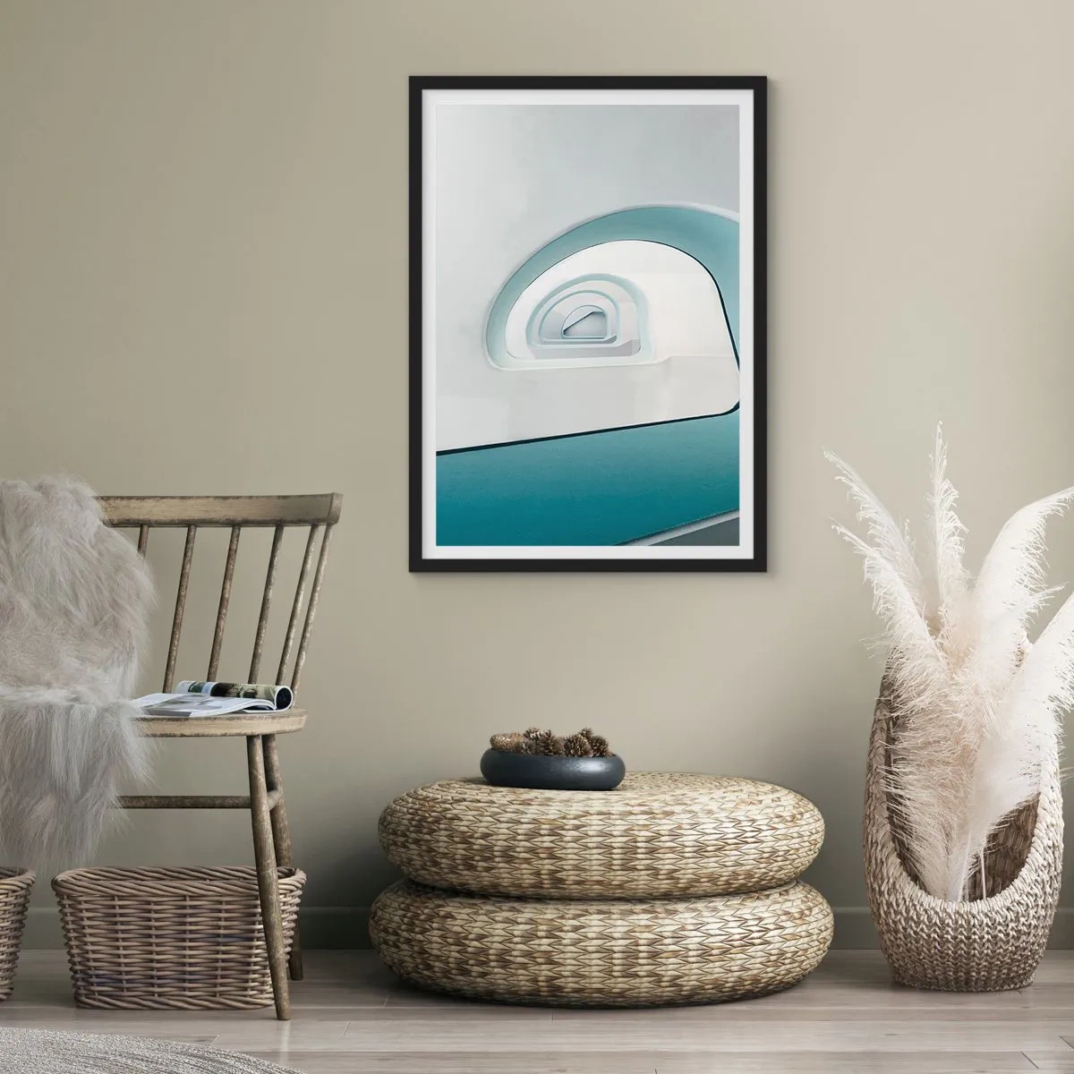 Poszter fehér keretben - A kék aljára - 70x100 cm