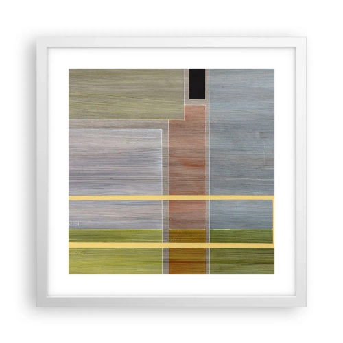 Poszter fekete keretben - Egyszerűen és nyugodtan - 40x40 cm