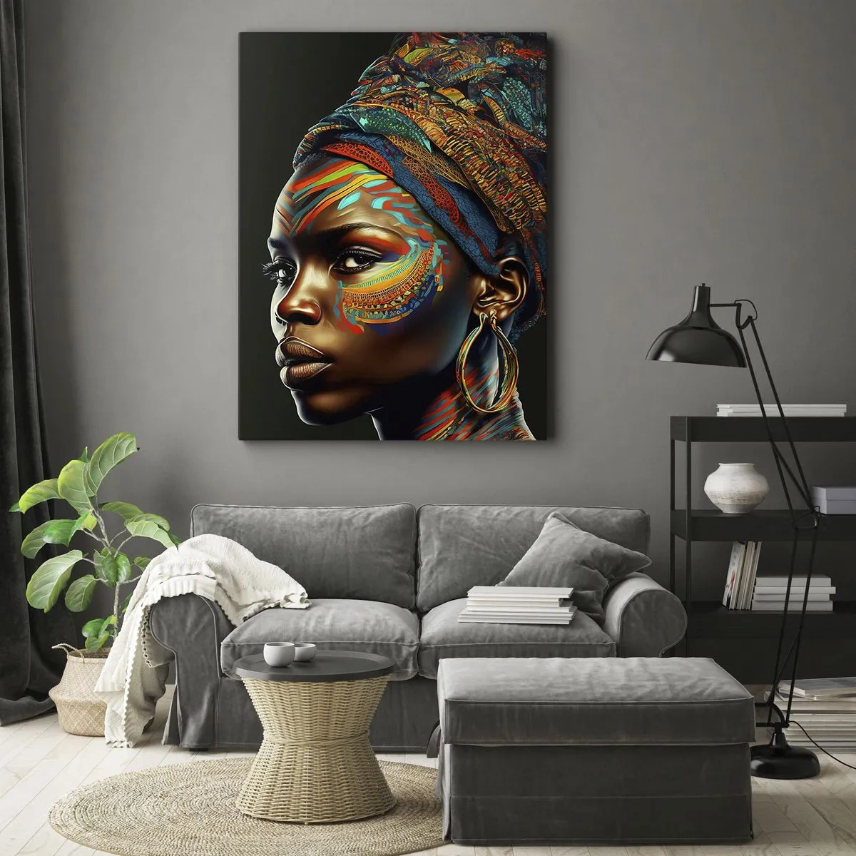 Vászonkép - Afrikai királynő - 50x70 cm