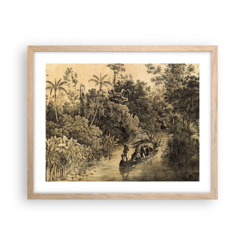 Poszter világos tölgy keretben - Expedíció a forráshoz - 50x40 cm