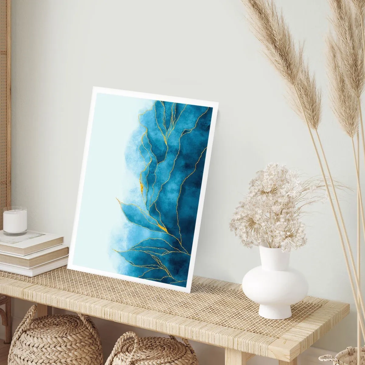 Poszter - Kék aranyban - 50x70 cm