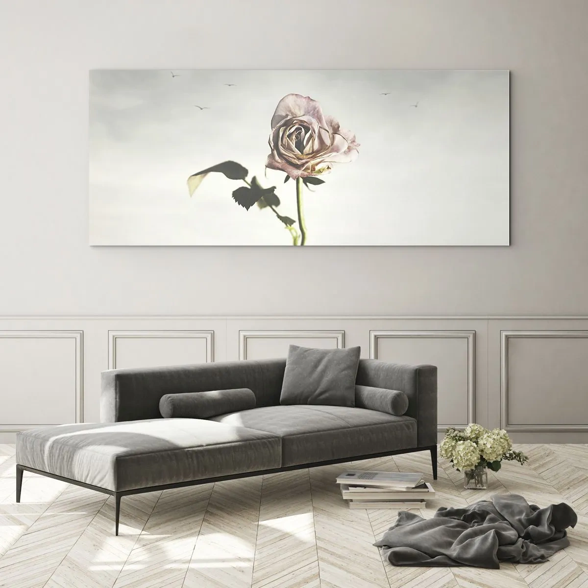 Üveg kép - Tavasz üdvözlése - 100x40 cm