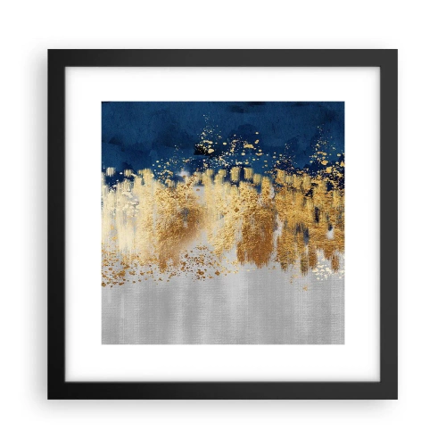 Poszter fehér keretben - Modern kompozíció csillogással - 30x30 cm