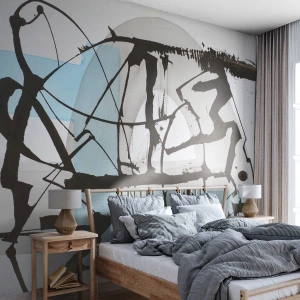 Fotótapéta Standard Eco - Mindennek ellenére kék - Absztrakció, Darab, Káosz - 400x280 cm