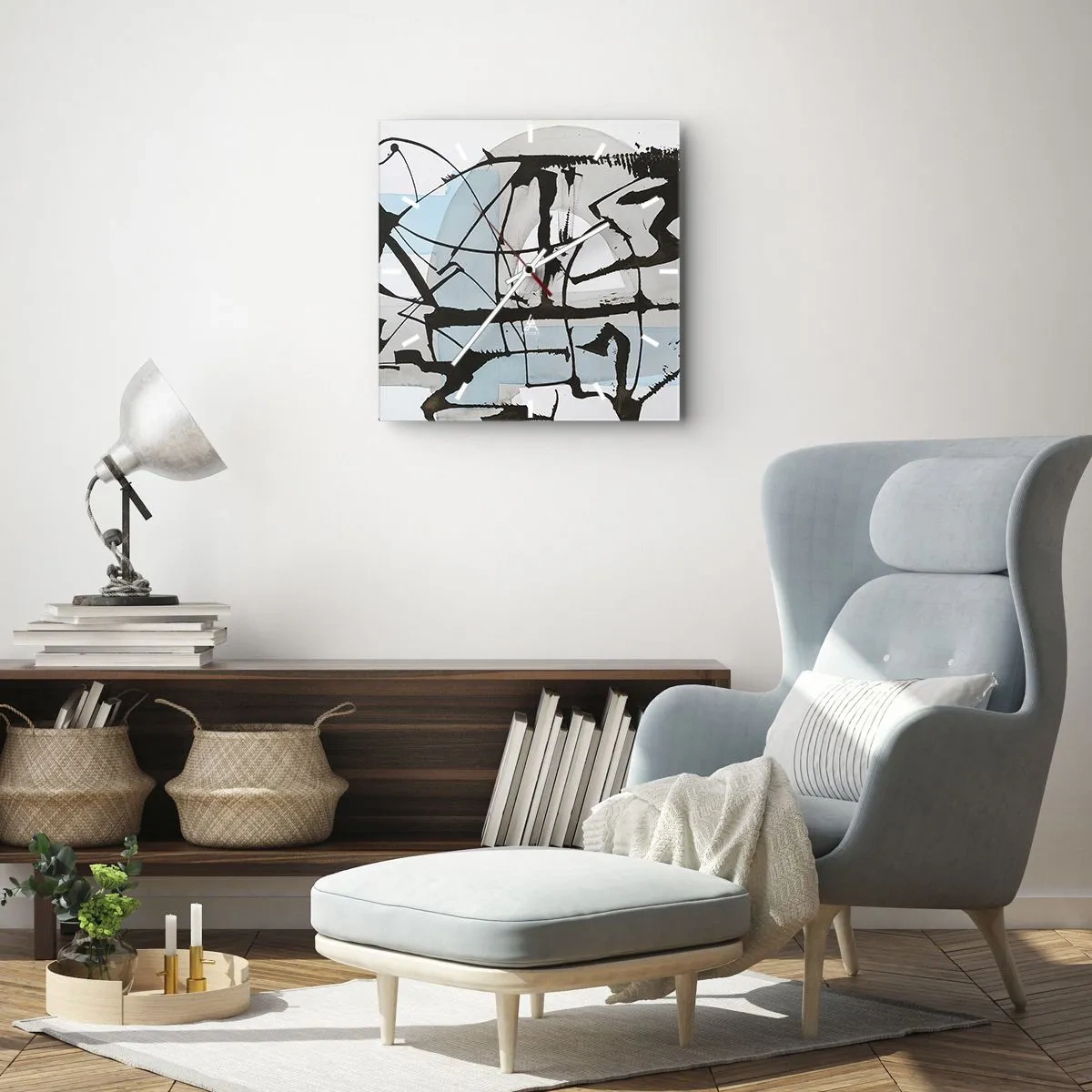 Falióra, Óra - Mindennek ellenére kék - 40x40 cm