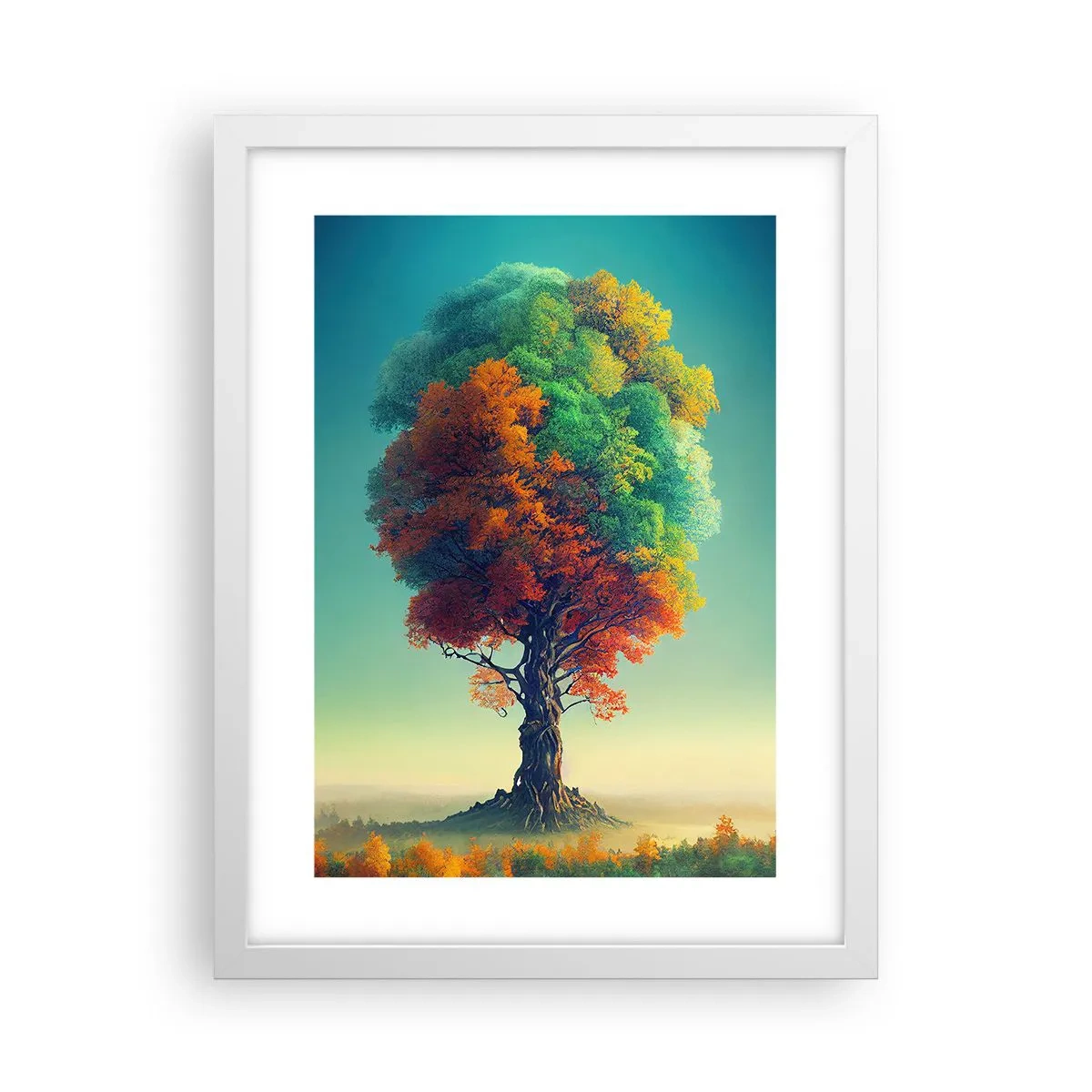 Poszter fekete keretben - Tölgy - a természet atyja - 30x40 cm