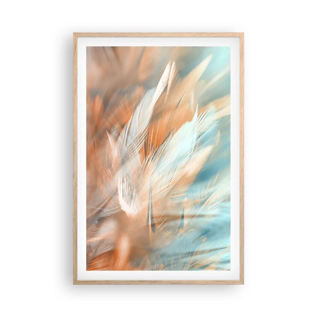 Poszter világos tölgy keretben - A szelídség földjén - 61x91 cm