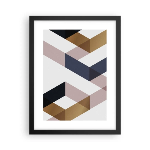 Poszter fehér keretben - Síkok és szögek - 30x40 cm