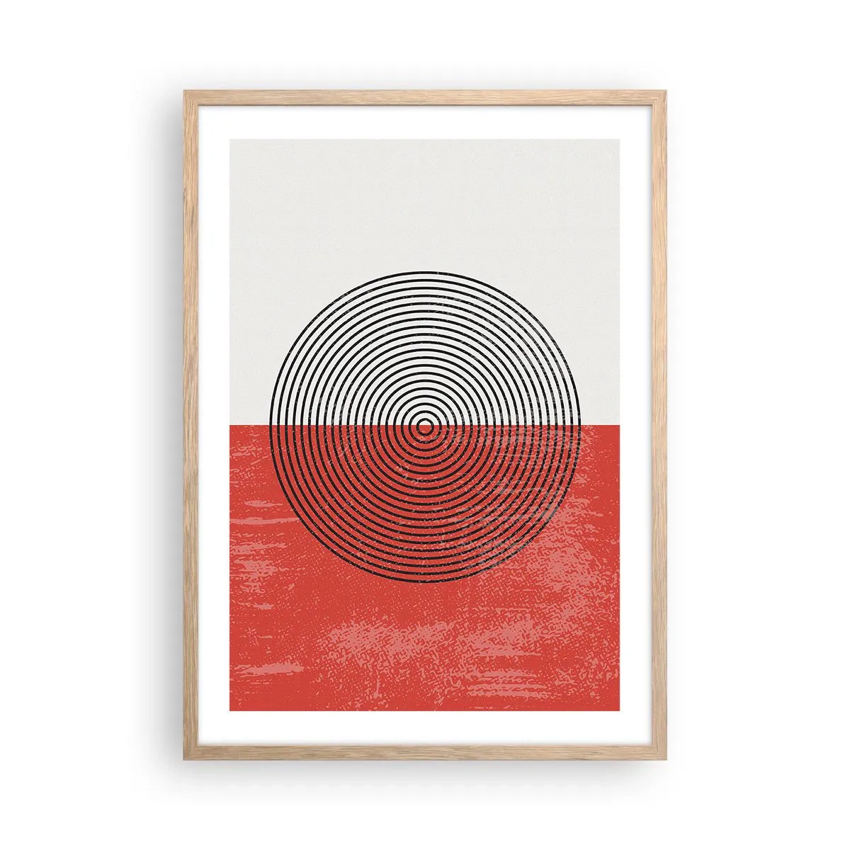 Poszter világos tölgy keretben - Pont a célba - 50x70 cm