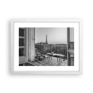Poszter fekete keretben - Párizsi délután - 40x30 cm
