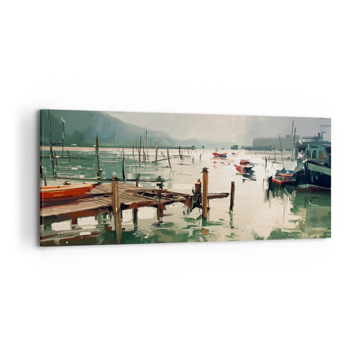 Vászonkép - Leöntött olvasztott holddal - 120x50 cm