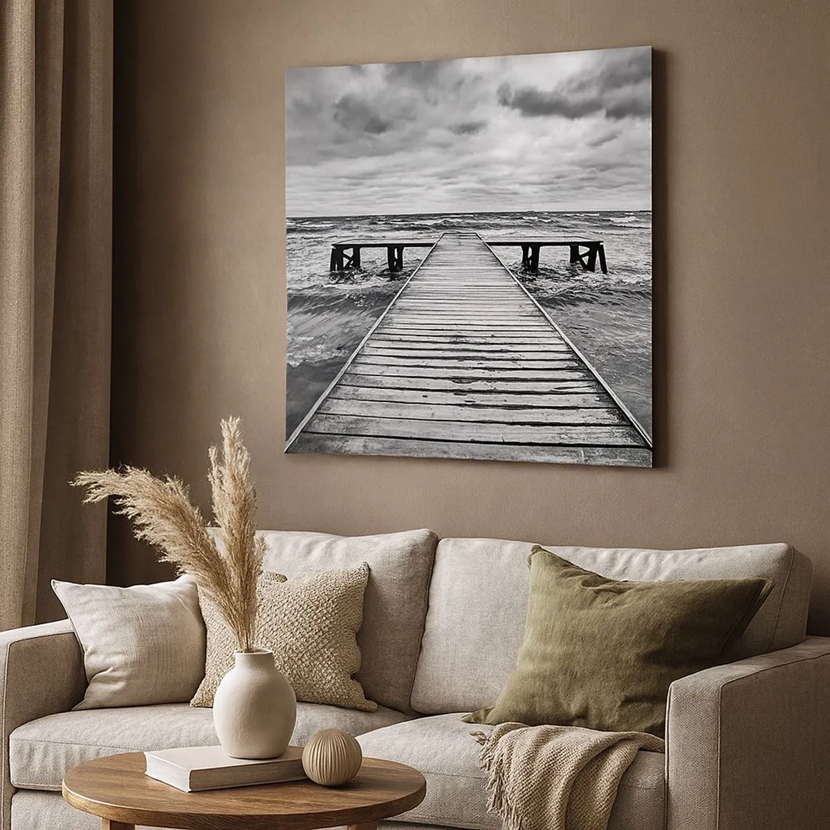 Vászonkép - Várom, hogy elűzze a szél... - 30x30 cm