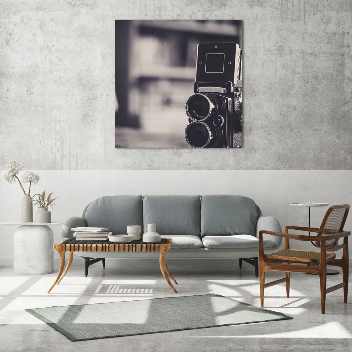 Üveg kép - Egy régi fénykép varázsa - 40x40 cm