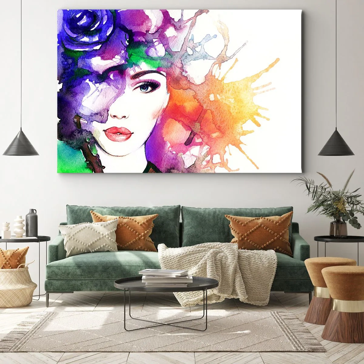 Vászonkép - Fejjel a felhőkben - 120x80 cm