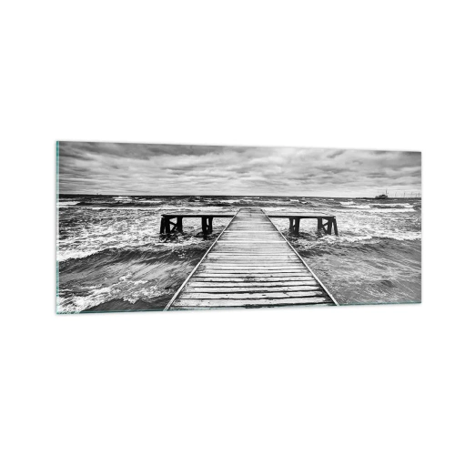 Üveg kép - Várom, hogy elűzze a szél... - 100x40 cm