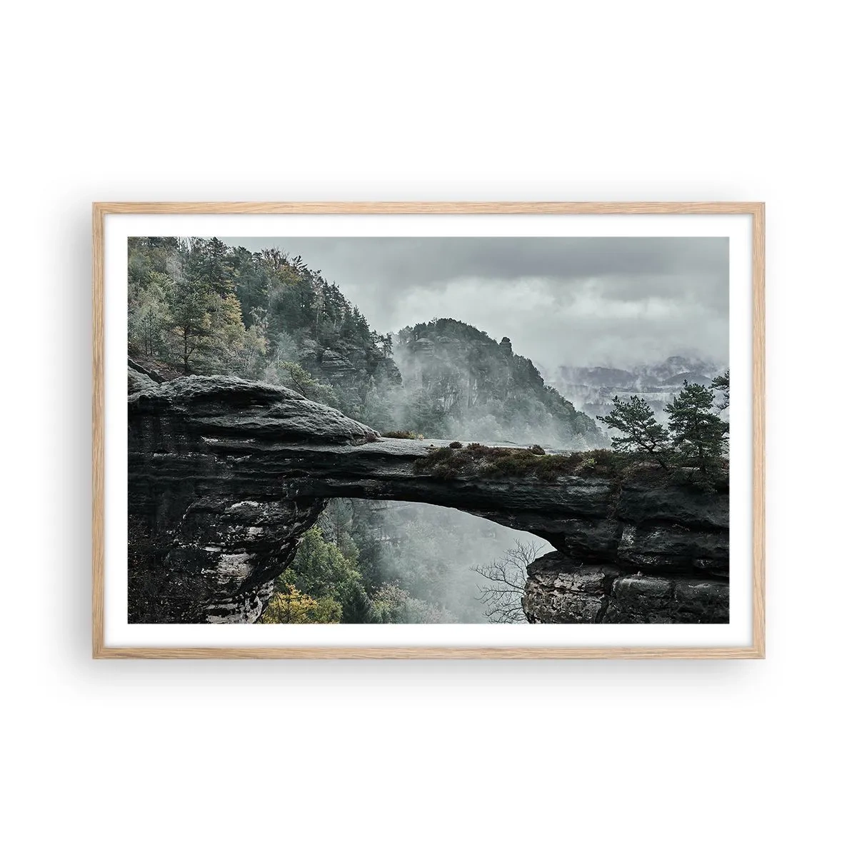 Poszter világos tölgy keretben - A kaland hamarosan kezdődik - 91x61 cm