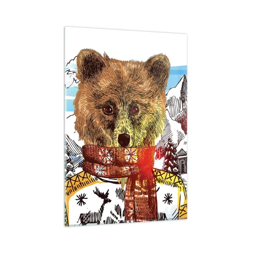 Üveg kép - A medvekunyhó - 80x120 cm