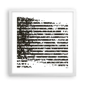 Poszter fekete keretben - Ritmus és zaj - 40x40 cm