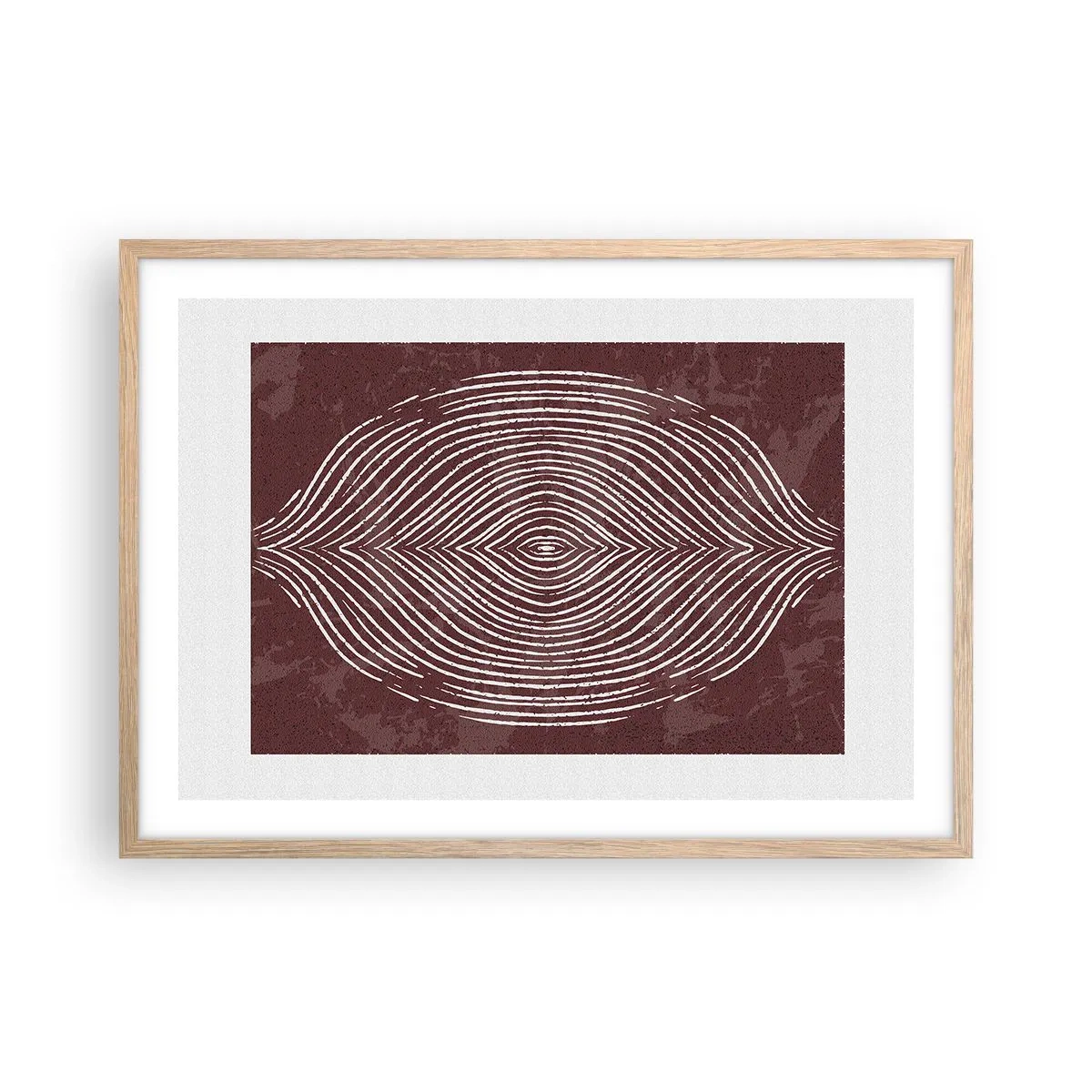 Poszter világos tölgy keretben - A tér beszél - 70x50 cm