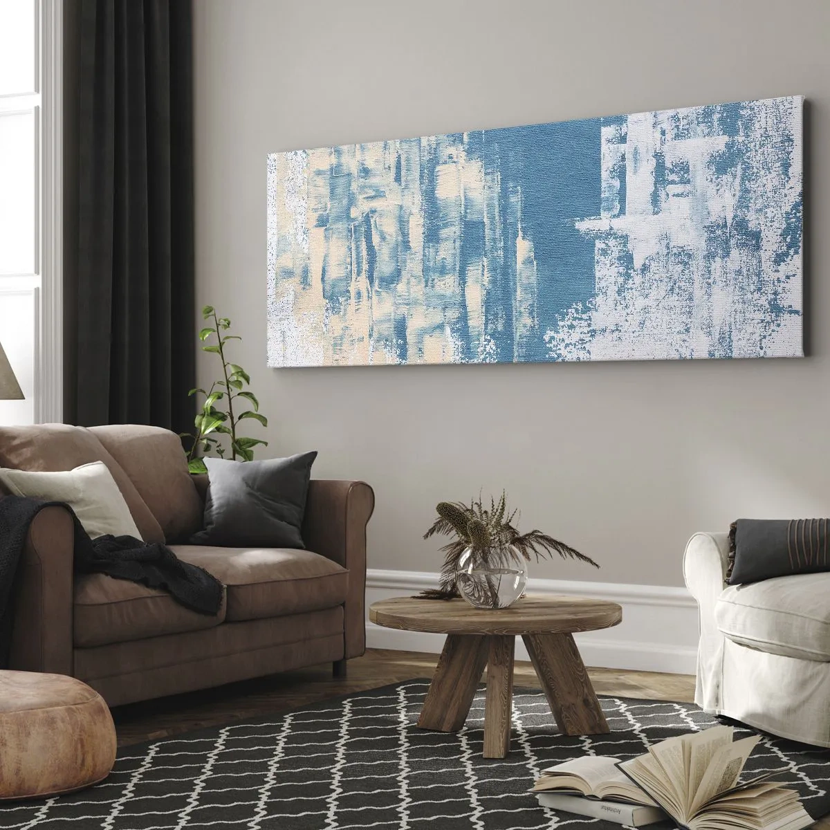 Vászonkép - Jégcsapon keresztül - 100x40 cm