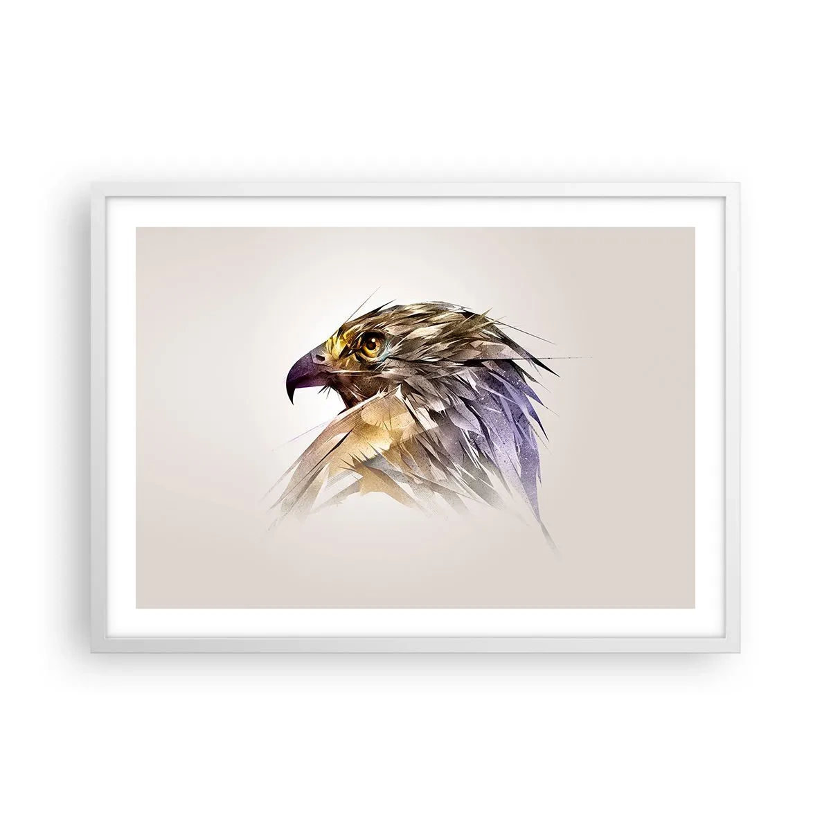 Poszter fekete keretben - Egy harcos portréja - 70x50 cm