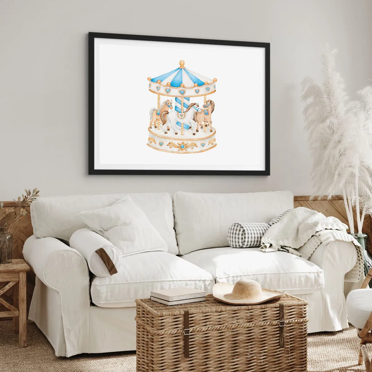 Poszter fehér keretben - Édes gyermekkor - 70x50 cm