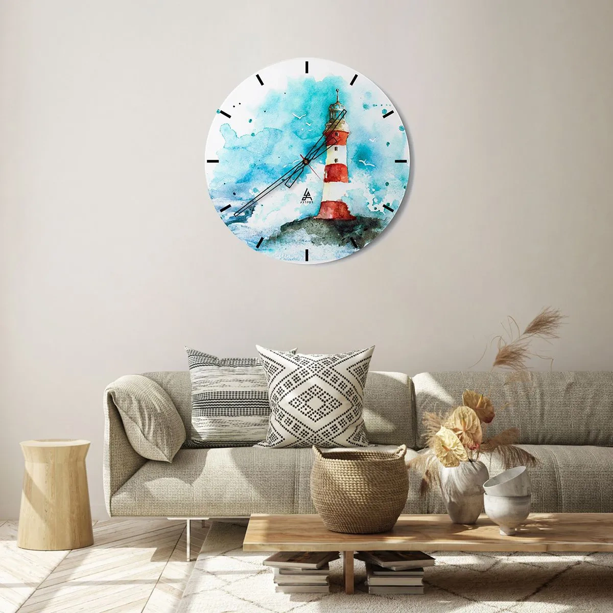 Falióra, Óra - Az elemek egysége - 40x40 cm