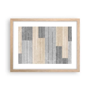 Poszter világos tölgy keretben - Kompozíció: tartsa a függőlegeset - 40x30 cm