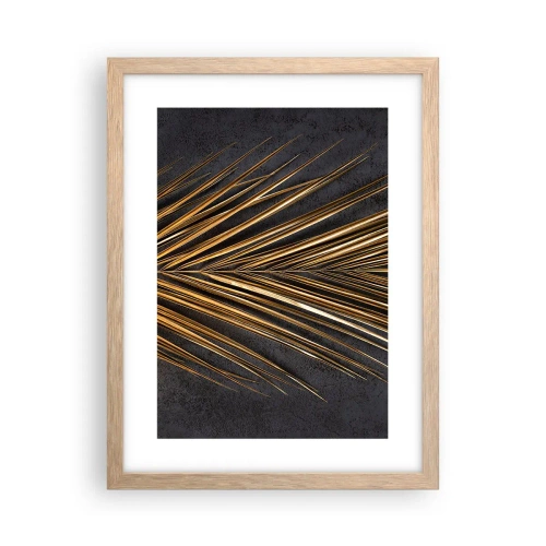 Poszter világos tölgy keretben - A trópusok aranya - 30x40 cm